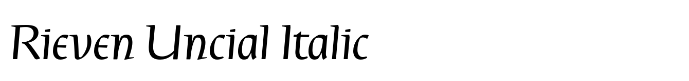 Rieven Uncial Italic
